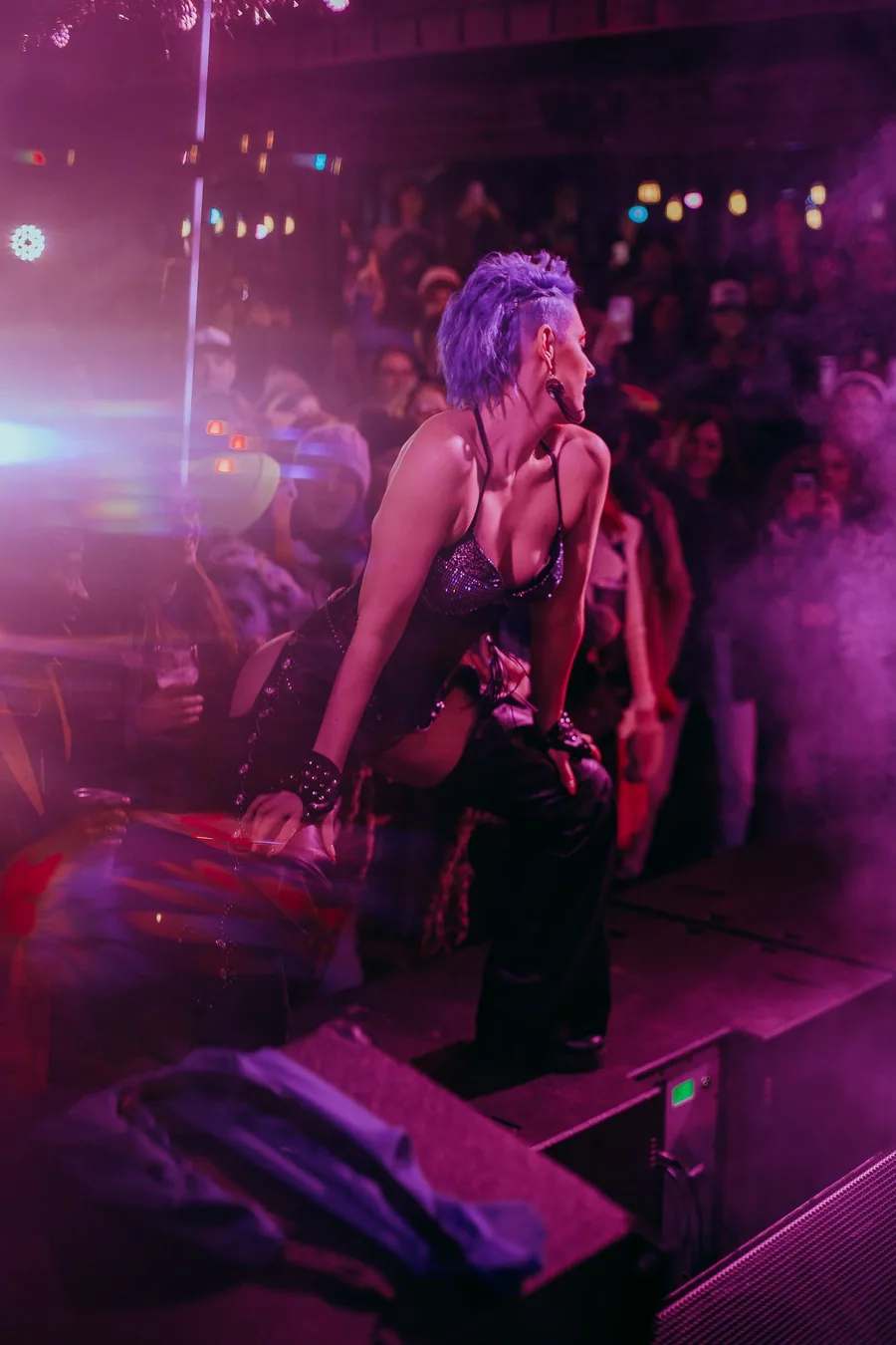 A performer at Fireside 2024